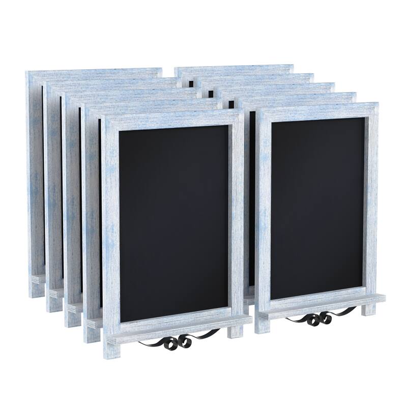 10 Pack Tabletop or Wall Mount Magnetic Chalkboards