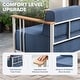 preview thumbnail 13 of 13, Gymojoy Luxury Patio Chair Set of 2 - 10" Extra Thick Cushions & Industrial Steel Frame - All-Weather Outdoor Furniture