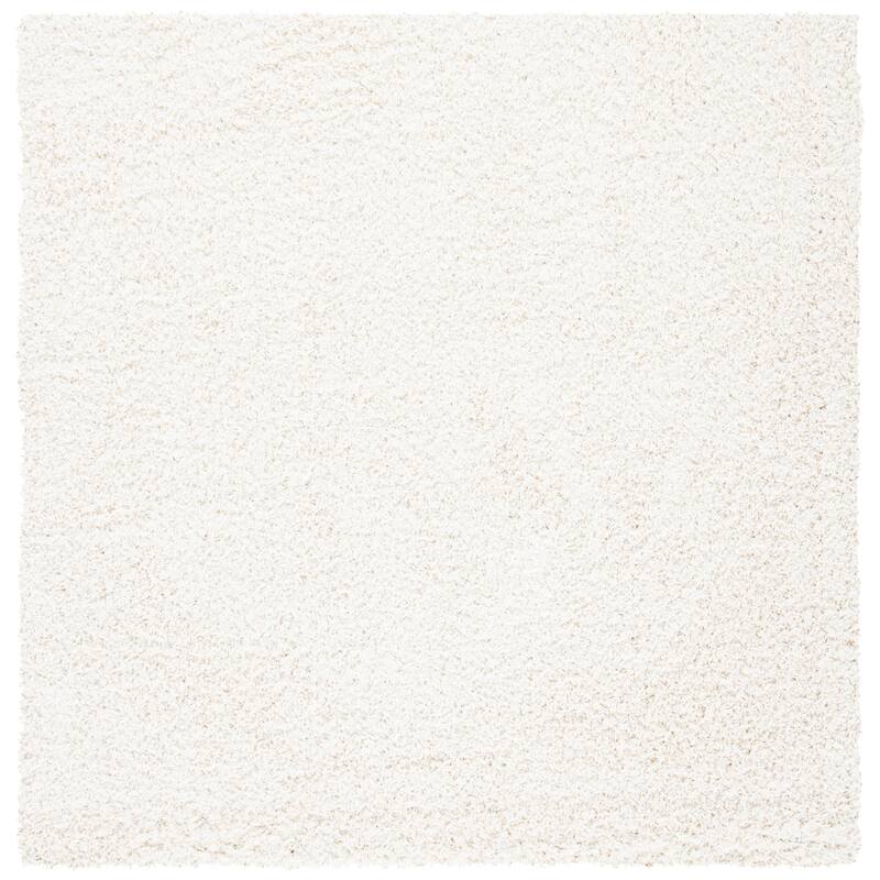 SAFAVIEH Venus Shag Durime 1.75-inch Thick Rug - 2'7" Square - Ivory