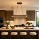 preview thumbnail 5 of 11, Rennnsan 39.4" Modern Wood Oval Dimmable LED Pendant Light for Dining Room - 1 Light