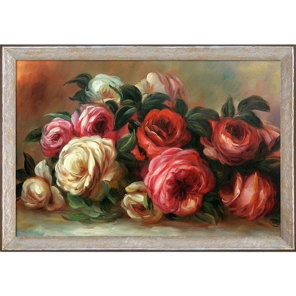 Pierre-Auguste Renoir 'Discarded Roses' Hand Painted Oil Reproduction
