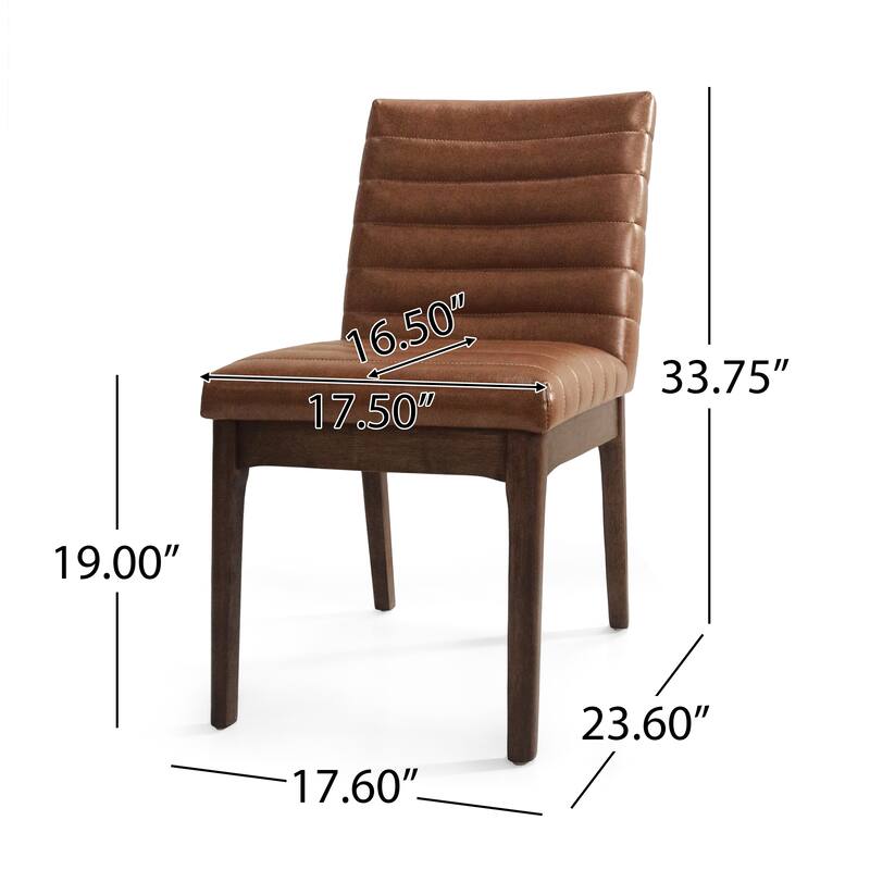 Lancer Channel Stitch Dining Chairs (Set of 4) by Christopher Knight Home