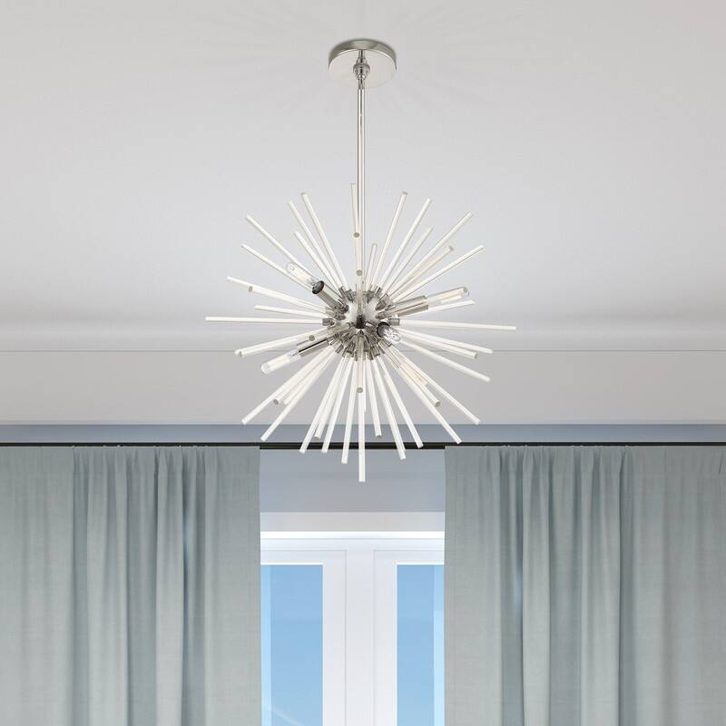 Livex Lighting 6-Light Pendant Chandelier, 41254-12, 41254-05