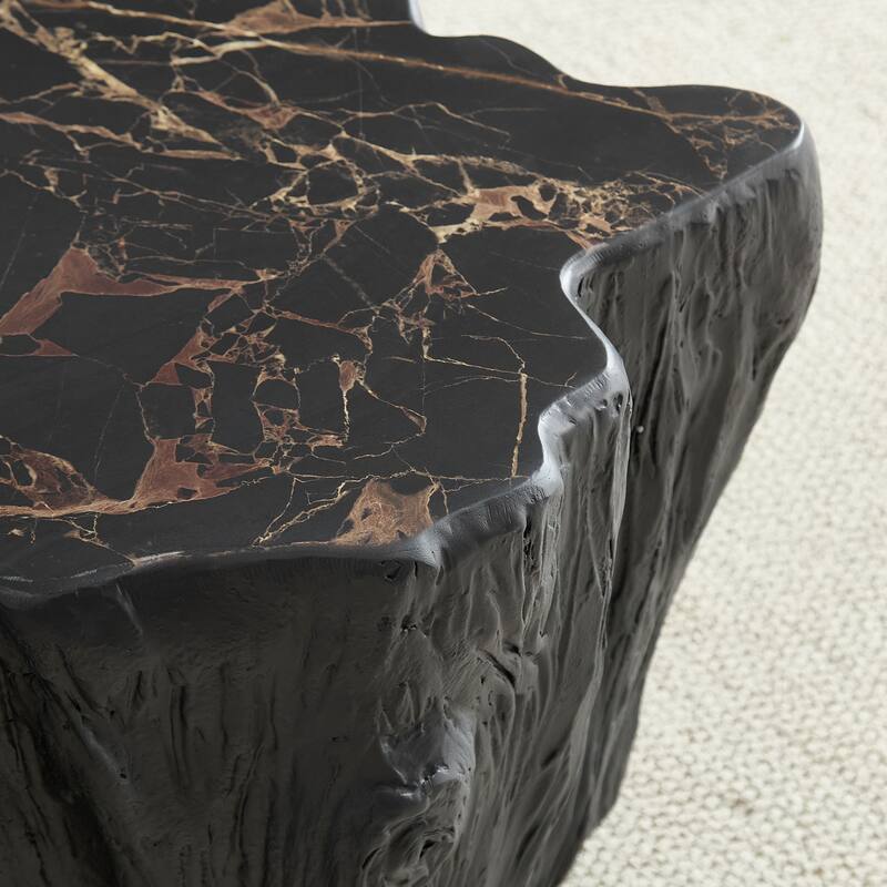 GDF Studio - Mid-Century Fiberglass Unique-Shape Coffee Table (No Assembly)