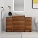 preview thumbnail 58 of 112, ARTCHIRLY 24/36/48/60 Inch Bathroom Vanity with Sink, Freestanding Bathroom Vanity with Soft Close Door and Shelf 47.2"W x 18.9"D  - Brown Ebony-321