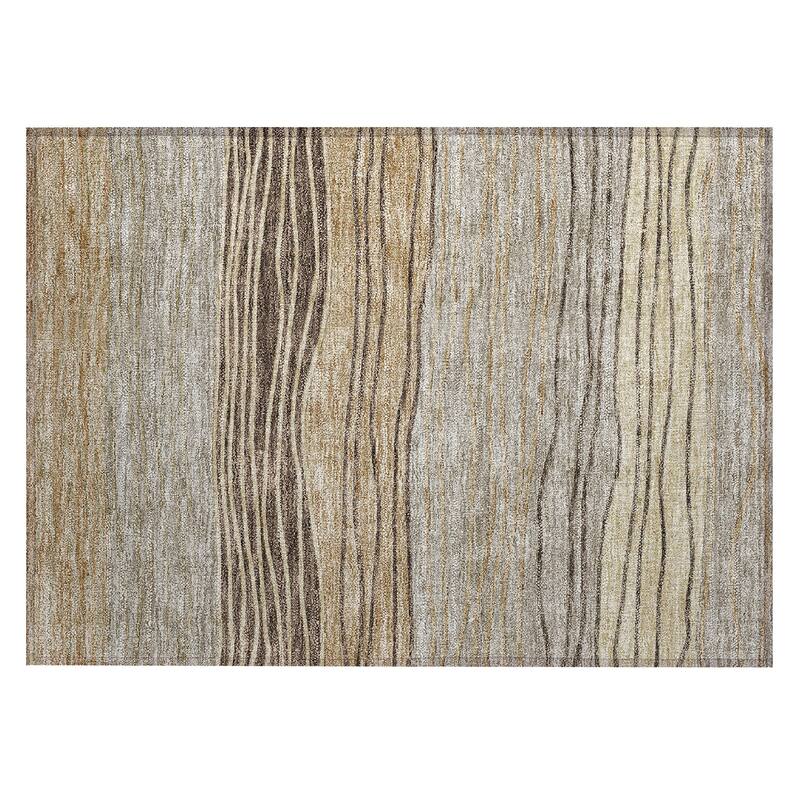 Machine Washable Indoor/ Outdoor Chantille Modern Stripes Rug