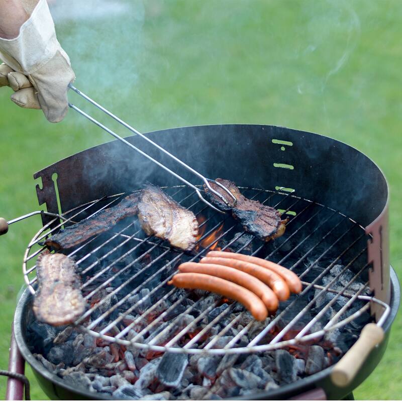 Stainless Steel Grill 10" Round Barbecue Mesh Outdoor Grill w Handle - 10-inch