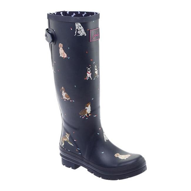 womens dog print rain boots