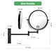 preview thumbnail 15 of 20, 8 inch Double-Sided Framed Wall Mounted Magnifying Bathroom Mirror