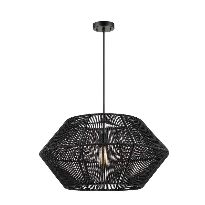 Globe Electric 65470 Terra 25" Wide Pendant with Paper Twine Shade