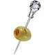preview thumbnail 4 of 3, Prodyne GS-7-A Set Of 6 Clear Diamond Head Martini Picks