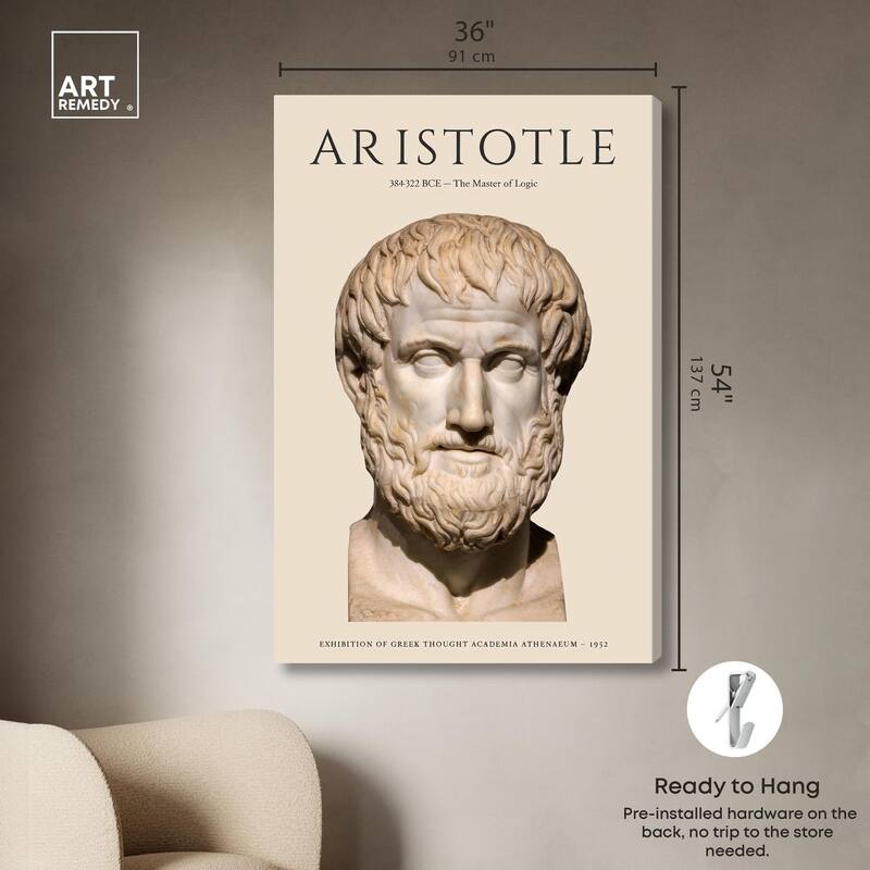 Greek Thinker Canvas by Art Remedy, Gallery Wrapped