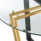 preview thumbnail 18 of 18, Devi 48 inch Glass and Black Steel Round Dining Table