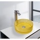 preview thumbnail 9 of 78, Scotch Round Basin Glass Crystal Bathroom Vessel Sink in Multiple Colors
