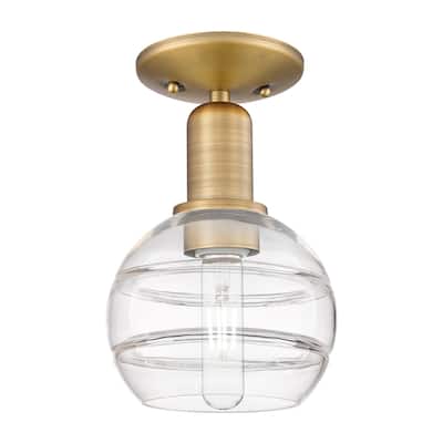 Innovations Lighting 716-1C-10-6 Rochester Semi-Flush Rochester 6"