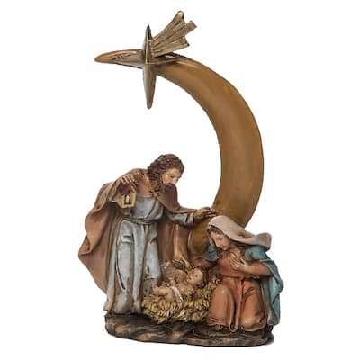Transpac Resin 5.9 in. Multicolored Christmas Nativity Figurine