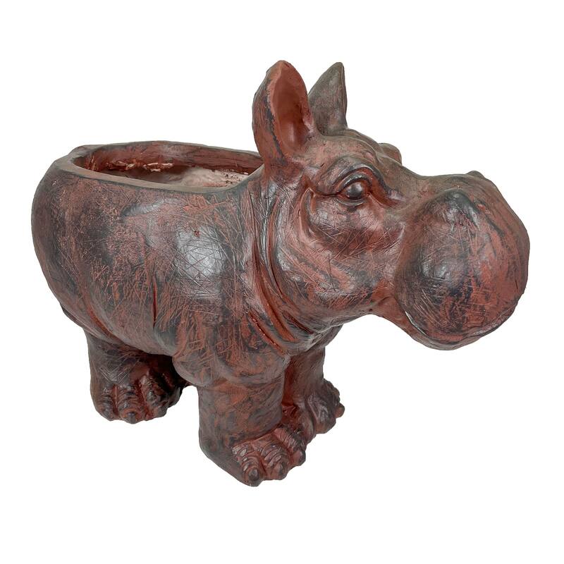 Whimsical Animal Mgo Planters Durable Magnesium Oxide For - Brown - 12.5 X 17 X 7.5 inches