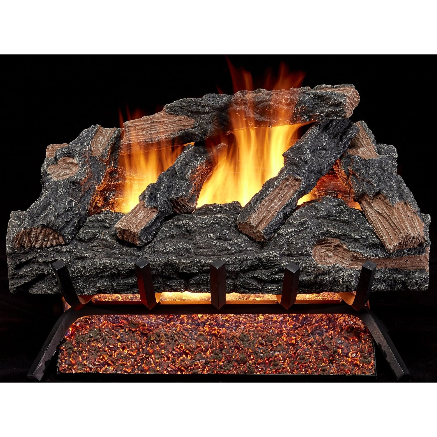 Duluth Forge MO24HVL 55,000 BTU Natural Gas Log Set Fireplace with