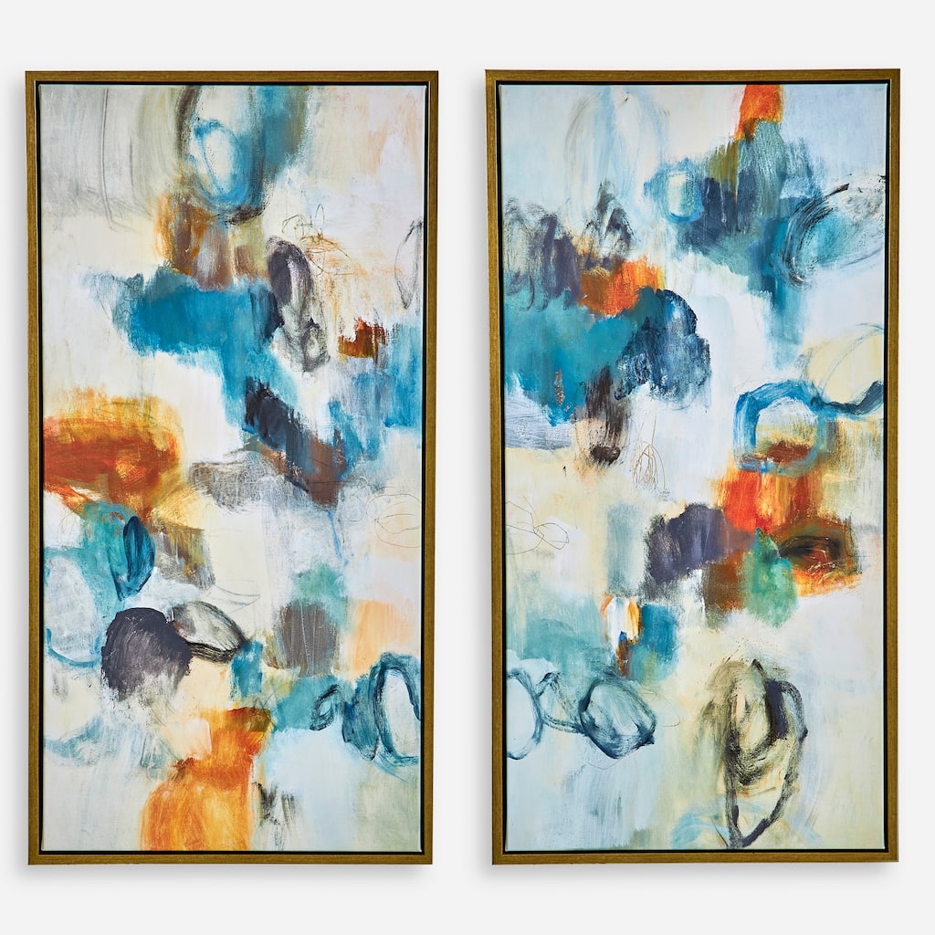 Uttermost Casual Moments Framed Abstract Art, Set Of 2