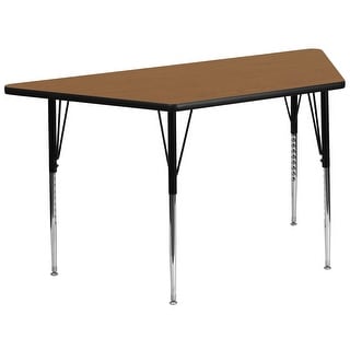 Delacora 26-1/4 Inch Wide Steel Framed Wood Top Adjustable Activity ...