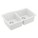 preview thumbnail 41 of 64, Karran Undermount Quartz 33 in. 50/50 Double Bowl Kitchen Sink Kit