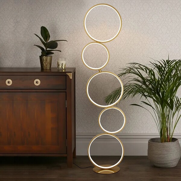 LED Modern Dimmable Floor Lamp, 3 Way Bright Corner Stand lamp