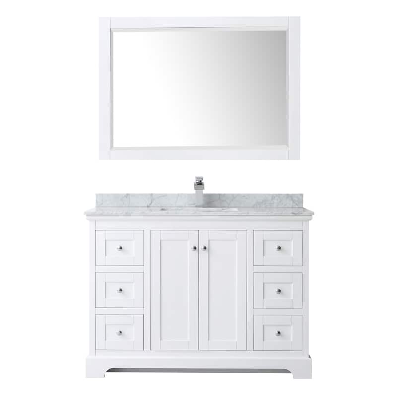 Wyndham Collection Avery 48" Free Standing Single Basin Vanity Set