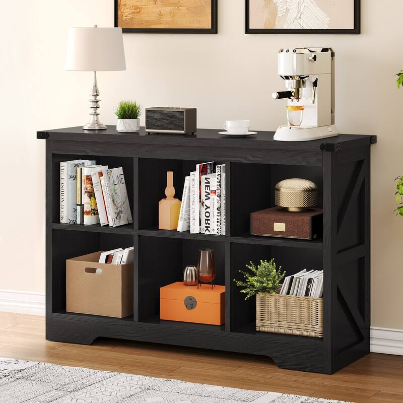Moasis Farmhouse 6 Cube 8 Cube Storage Shelf Organizer Bookcase Cubby Cabinet