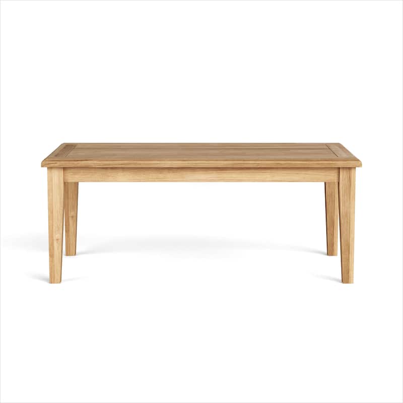 HomeRoots 47" Natural Solid Wood Outdoor Coffee Table
