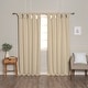 preview thumbnail 1 of 41, Aurora Home Thermal Insulated Blackout Knotted Tab Curtains