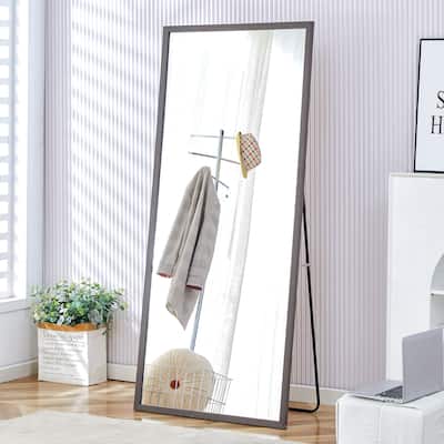 Modern, minimalist, full length mirrors, bathroom vanity mirrors, bedroom porches, clothing stores. - Gray