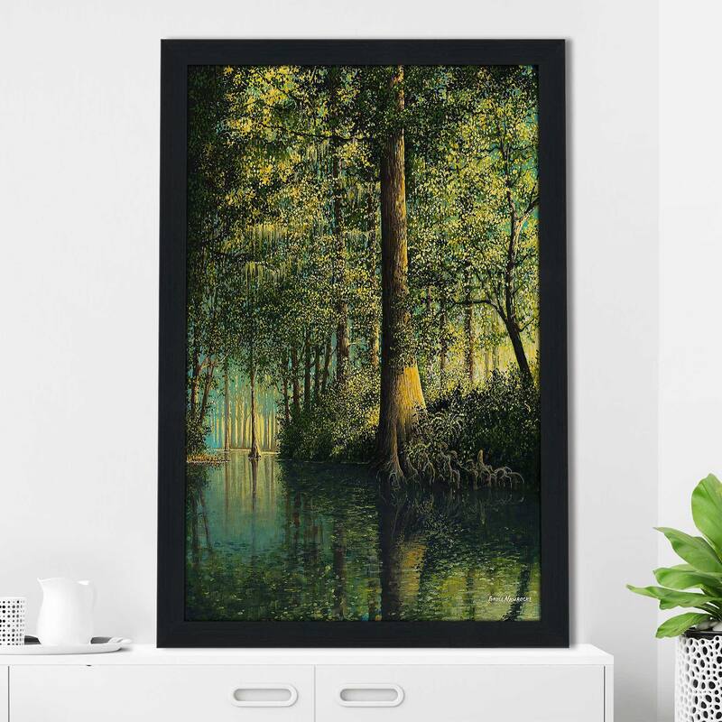 "Peaceful River (Vertical)" Print on Acrylic