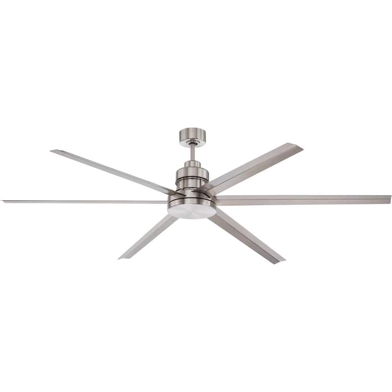 Craftmade 72" Mondo Indoor/Outdoor Ceiling Fan - 72 - Brushed Nickel