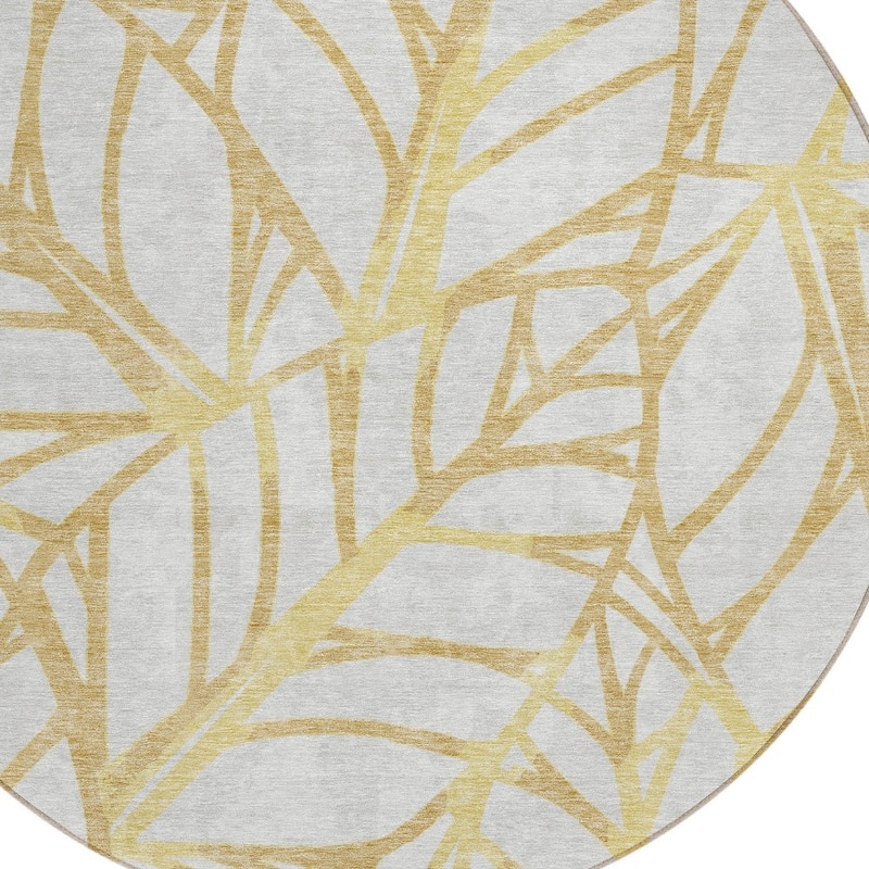 HomeRoots Floral Transitional Rectangle Outdoor Rug