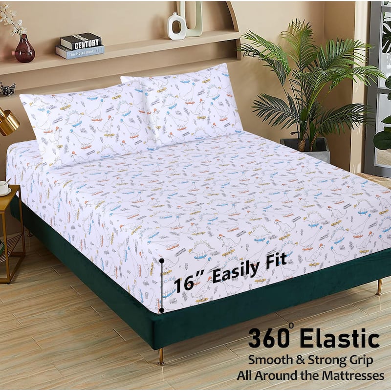100 Cotton Sheets Bed Crispy Cooling Percale Sheets Breathable