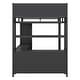 preview thumbnail 14 of 14, Full Size Loft Bed with Storage Cubes and Shelves,Metal Loft Bed with Wardrobe And L-shaped Desk