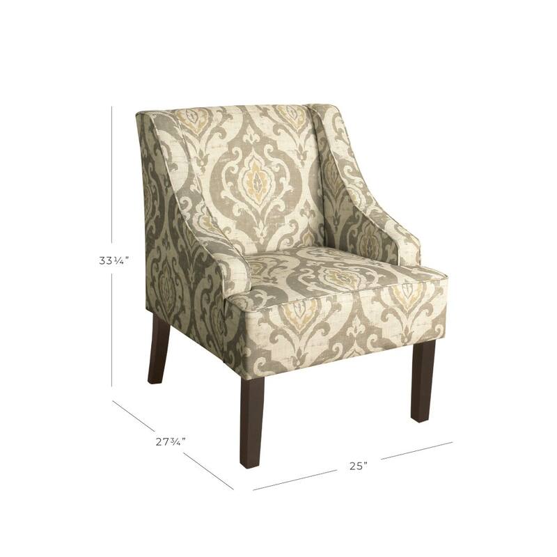 Porch & Den Lyric Swoop Arm Accent Chair