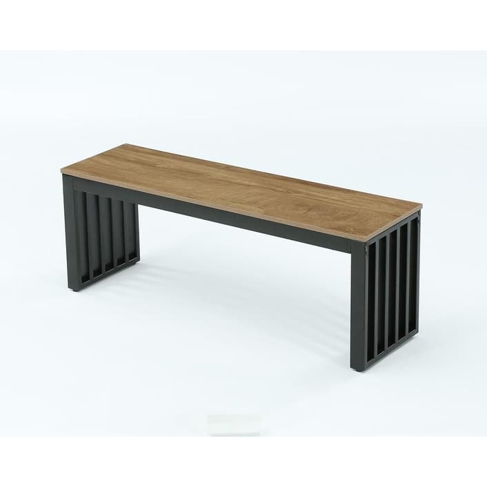 47" Industrial Indoor Bench for Entryway
