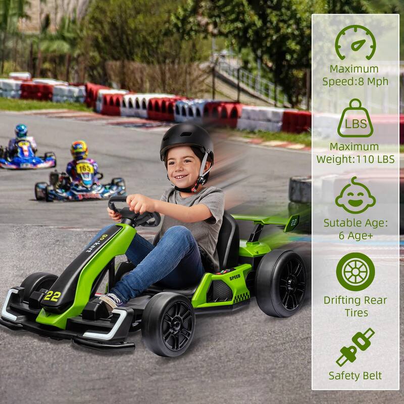 24V Kids Electric Drift Kart Ride on Toy for Kids