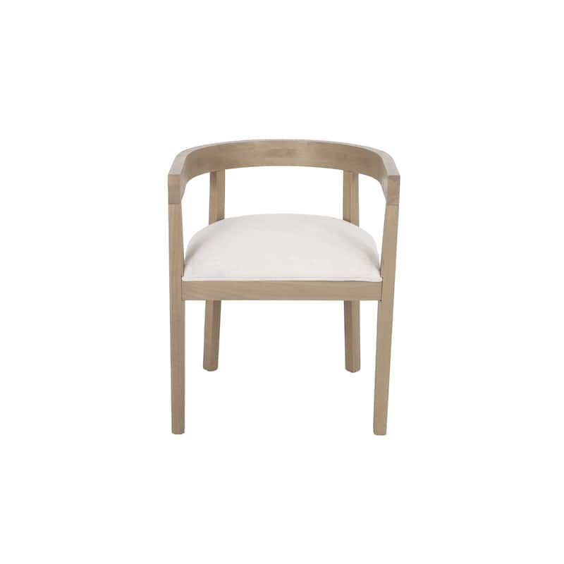 Ladieu Fabric and Wood Tub Dining Chairs （Set of 2）by Christopher Knight Home