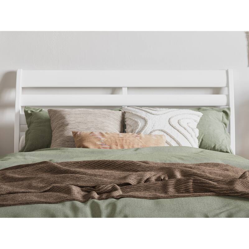 Low Profile Platform Bed - Solid Wood Bed Frame - Modern Bedroom Furniture - Twin, Full, Queen, King Sizes