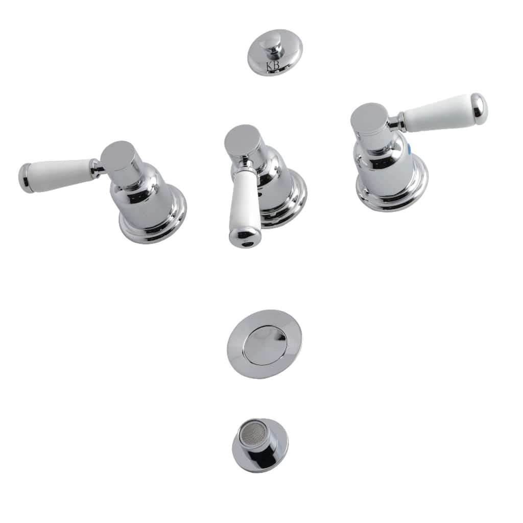 Kingston Brass Paris Three-Handle Bidet Faucet