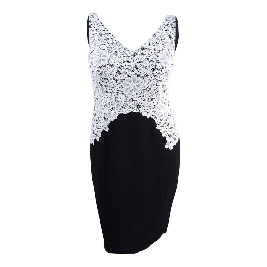 ralph lauren crepe overlay dress