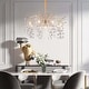 9-Light Brass Chandelier with Hanging Crystal - On Sale - Bed Bath ...