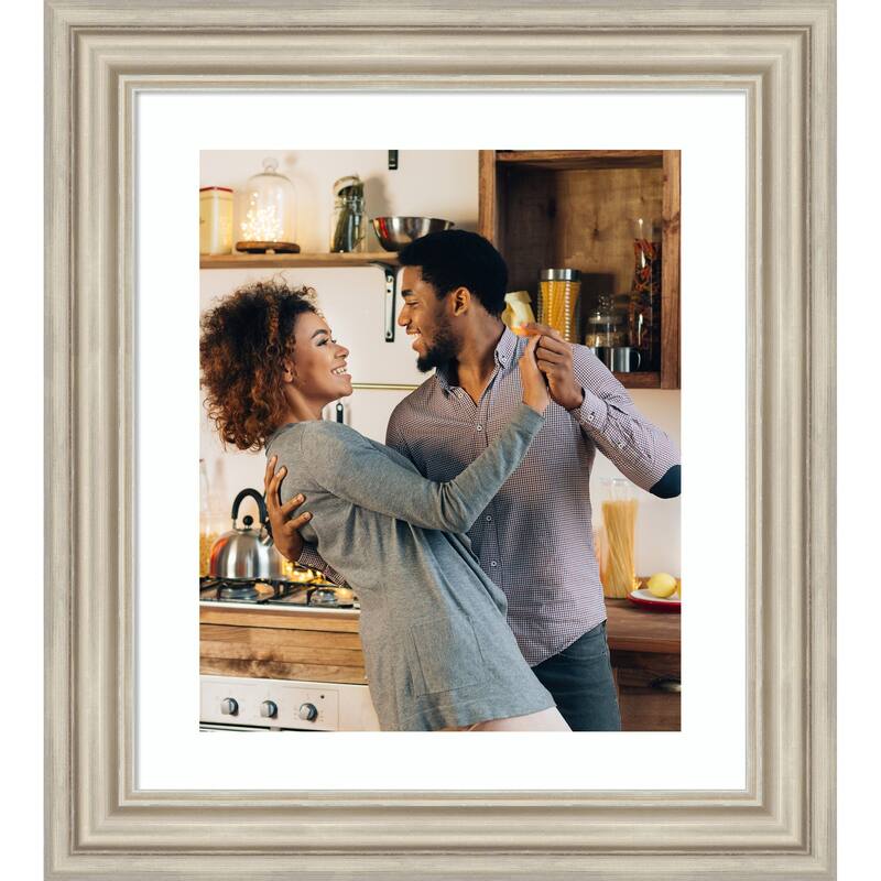 Sierra Picture Frame, Photo Frame - 20x24 Matted to 16x20 - Sierra Silver