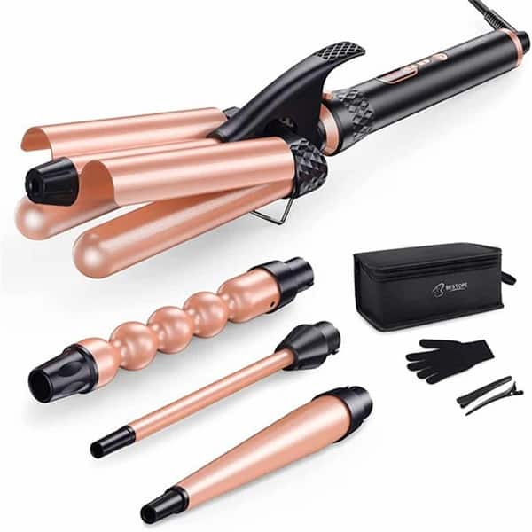 Hair Curling Stick Set With 3 Curlers and Led Temperature  display picture 3