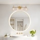 preview thumbnail 45 of 51, Modern 3-Light Bathroom Vanity Light Minimal Globe Glass Wall Sconce