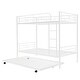 preview thumbnail 28 of 54, Full Size Loft Bed with Built-in L-Shaped Desk and Storage Shelves