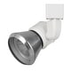 preview thumbnail 1 of 3, 10W Integrated LED Metal Track Fixture with Cone Head, White and Silver