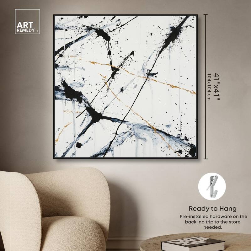 Splintered Impact I Canvas by Art Remedy